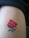 Airbrush rose tat design